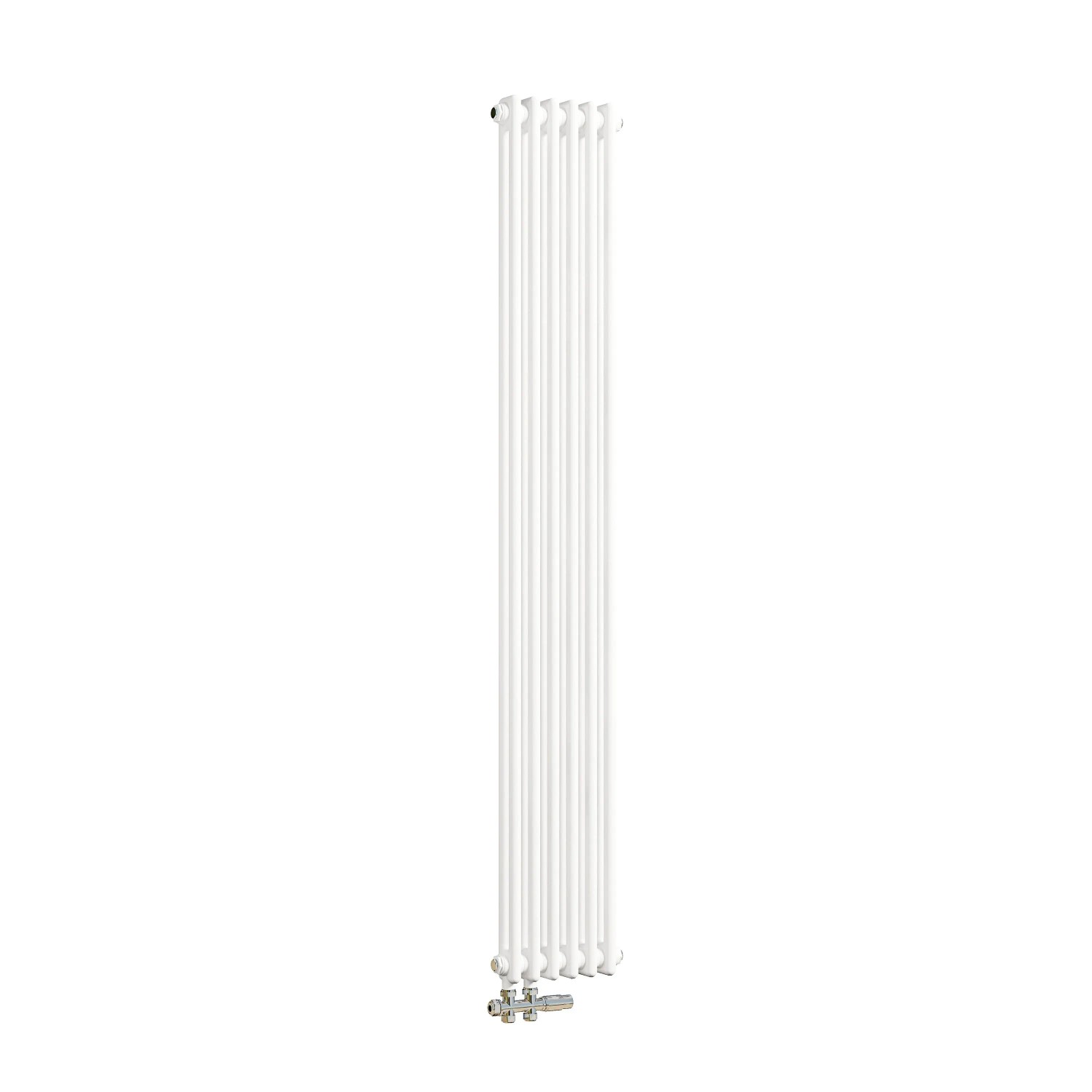 Duschparadies 1800x290mm Traditioneller Heizkörper für Warmwasserbetrieb Weiß 858W 2Säulen