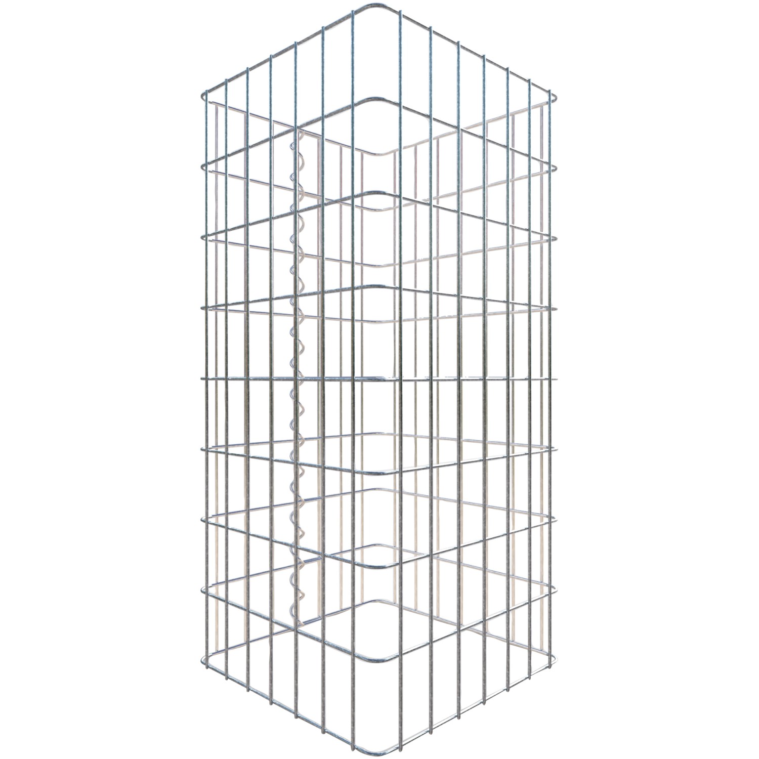 Gabiona Gabionen-Säule eckig 80 x 37 x 37 cm Maschenw 5 x 10 cm