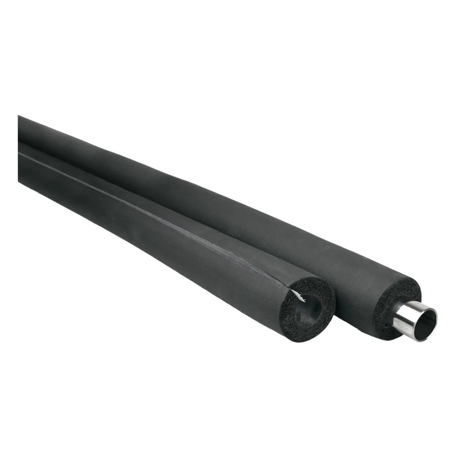 Image of Nmc Deutschland Gmbh Rohrisolierung Selbstklebend Flexibel Gummi 2 m 35 X 15 mm Schwarz
