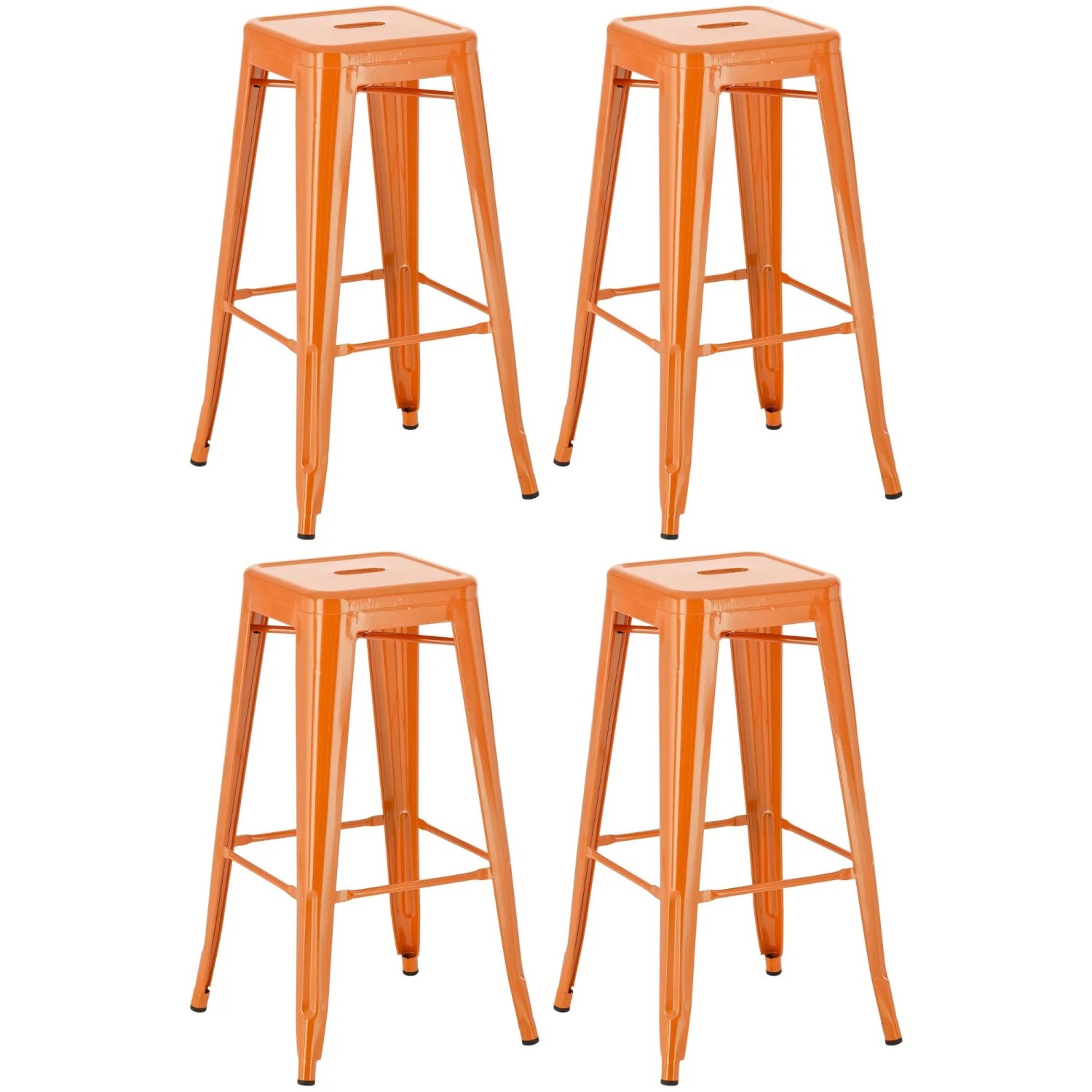 CLP 4er Set Barhocker Joshua Orange