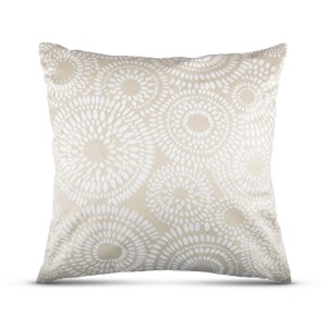 Bestlivings Kissenhülle Punkte, 50x50 cm, Beige. Dekokissen für Sofa oder Gartenstuhl.