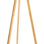 Näve Stehleuchte Finja, 148 cm, mit Bambus-Schirm und Dreibein-Gestell. Design-Stehlampe für Wohnzimmer.