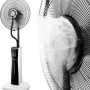 Vasner Standventilator Cooly mit Sprühnebel, weiß-schwarz. Ventilator mit digitalem Display und Fernbedienung.