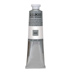 Tube Lukas Cryl Studio Premium Acrylfarbe, 75ml, Titanweiß.