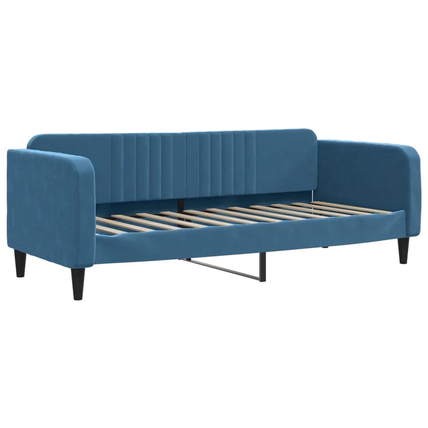 vidaXL Gästebett Tagesbett Blau 80x200 cm Samt Gästebett Gästecouch Gästeso günstig online kaufen