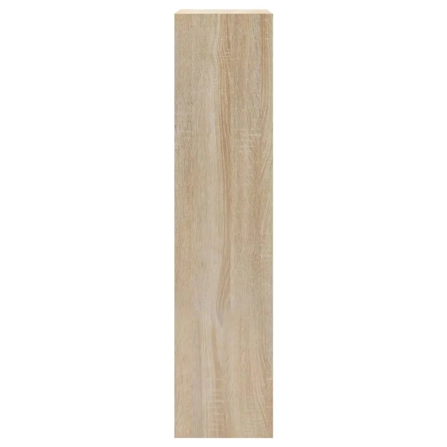 Schuhschrank Sonoma-Eiche, Seitenansicht. Schmaler Schuhkipper aus Holzwerkstoff mit heller Holzmaserung.