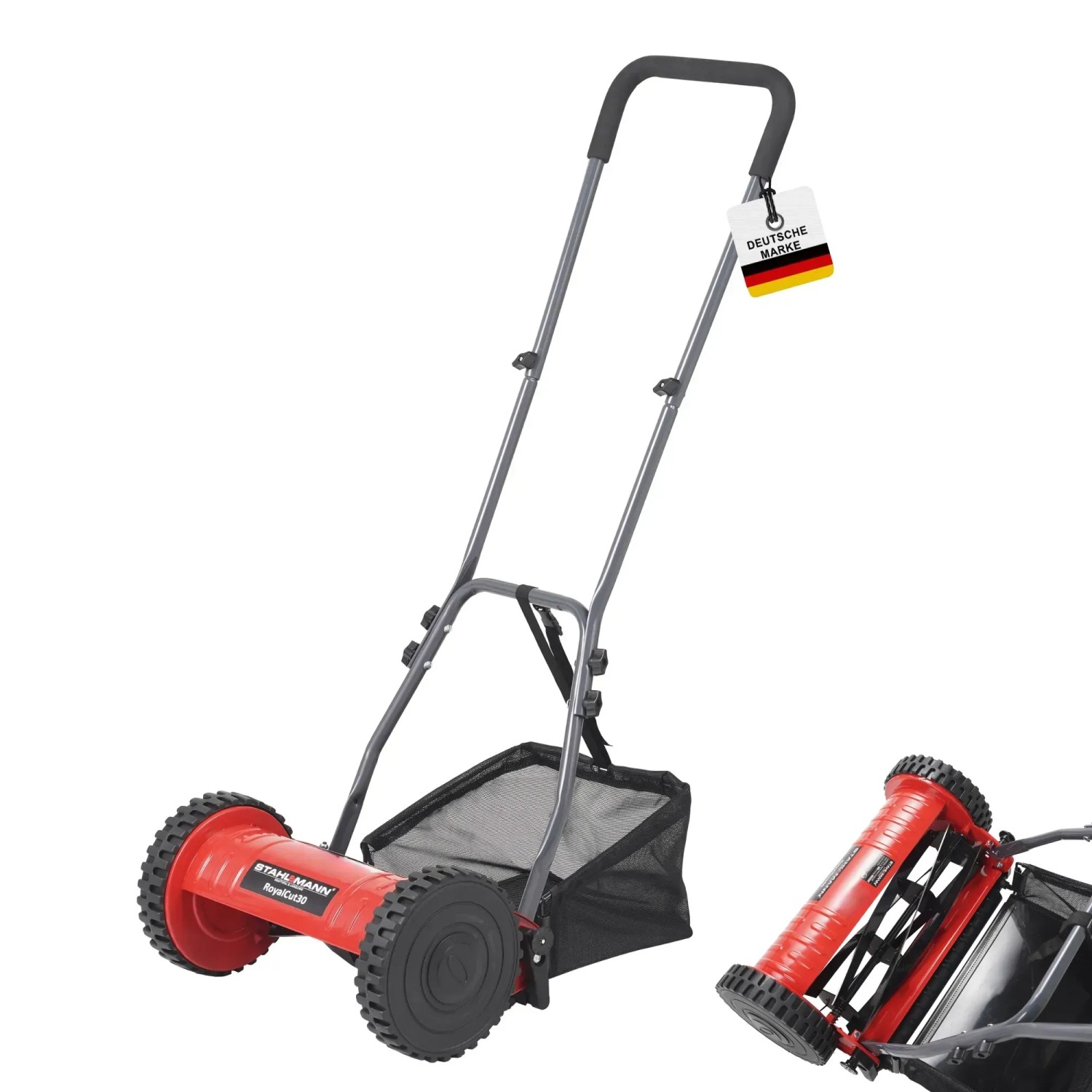 STAHLMANN Spindelmäher RoyalCut 30 Rasenmäher Fangkorb 4 Stufige Schnitthöh günstig online kaufen