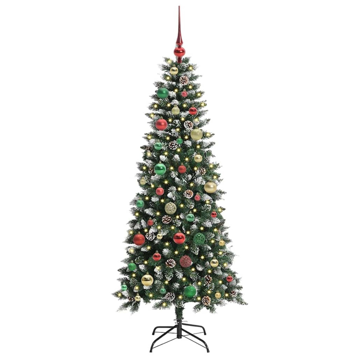 vidaXL Künstlicher Weihnachtsbaum mit 150 LEDs Grün 66 x 66 x 150 cm 3395816