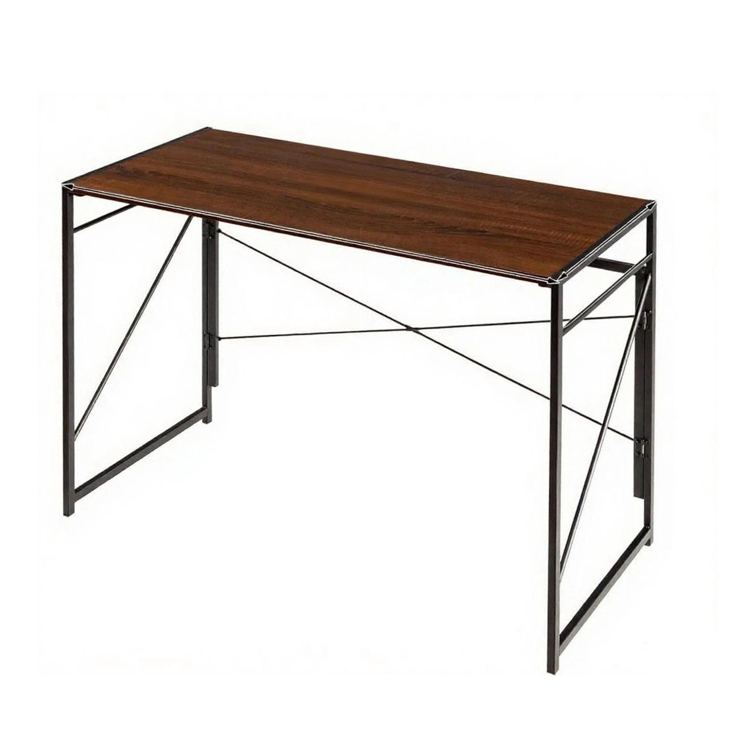 Costway Klappbarer Schreibtisch 115 kg Belastbar Braun günstig online kaufen