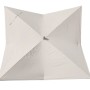 MCW Ersatzbezug für Sonnenschirm A37 3x3m, creme, von unten.