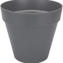 Anthrazitfarbener Elho Blumentopf Loft, Ø 30 cm, aus Kunststoff für den Außenbereich.