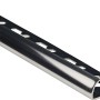 Poliertes Edelstahl Viertelkreis-Abschlussprofil, 10 mm x 1 m, für Fliesenkanten.