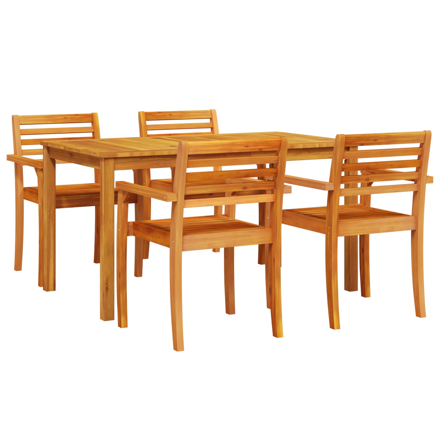 vidaXL 5-Teiliges Garten-Essset aus Massivem Akazienholz 3375663 günstig online kaufen