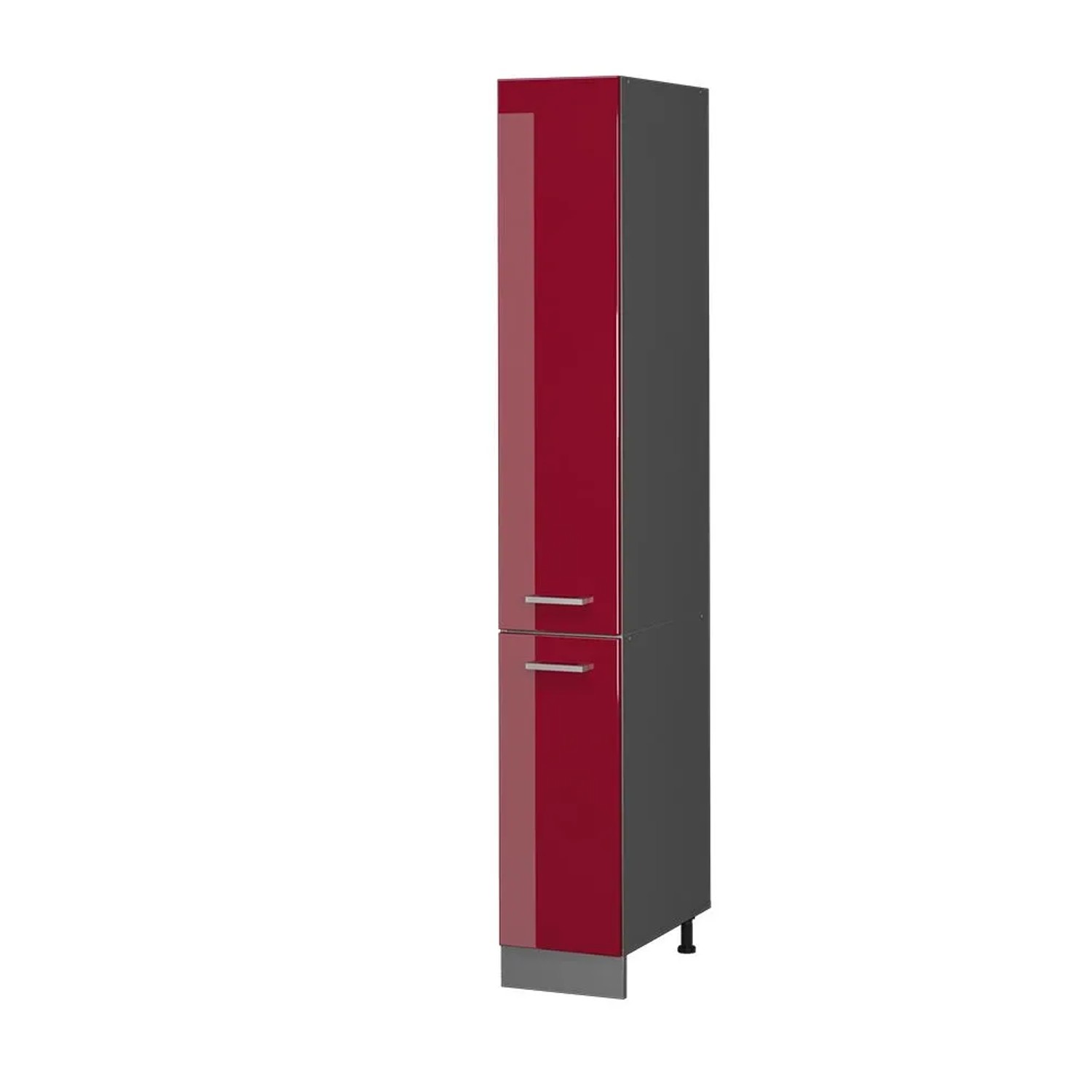 Vicco Apothekerschrank R-Line Rot Hochglanz 30 x 207 Opt2