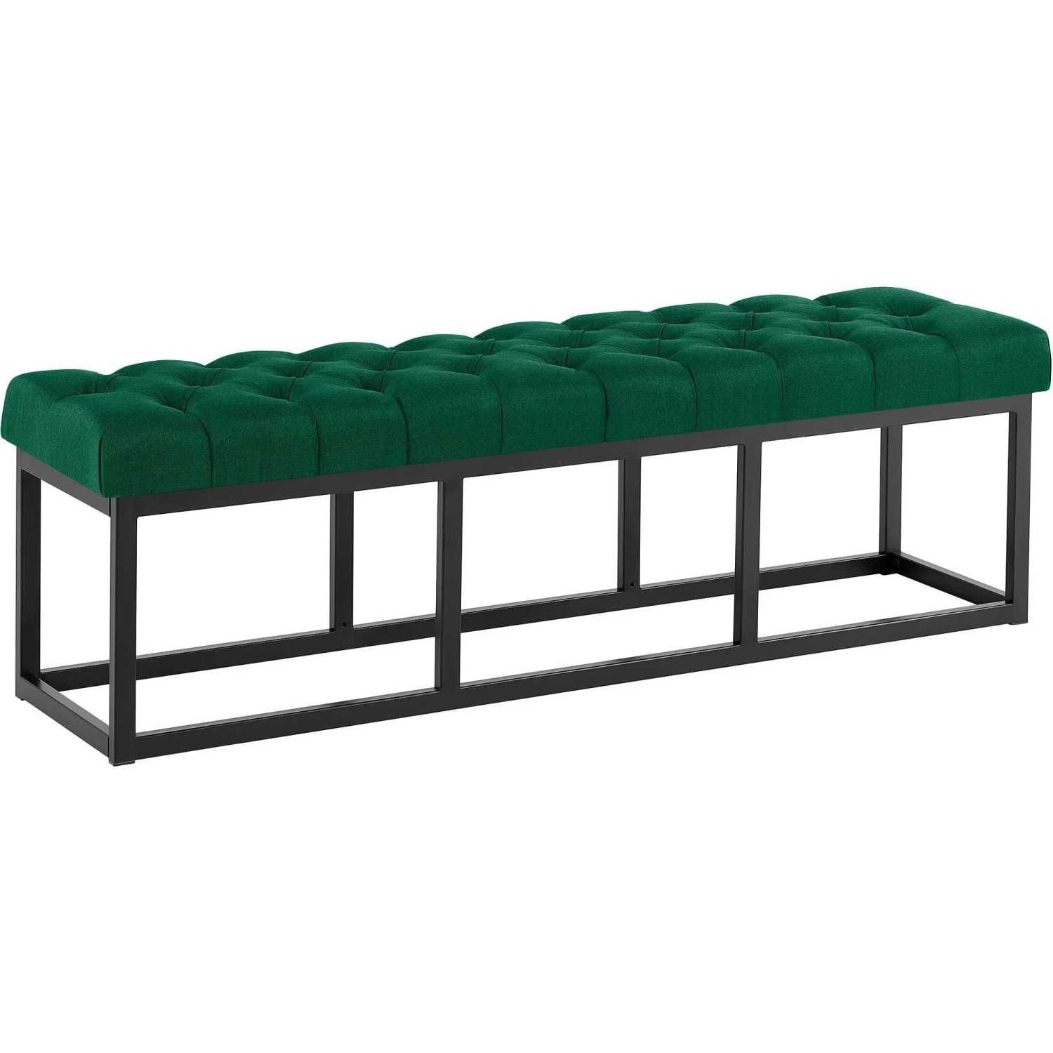 CLP Sitzbank Amun Stoff Schwarz grün/150 cm