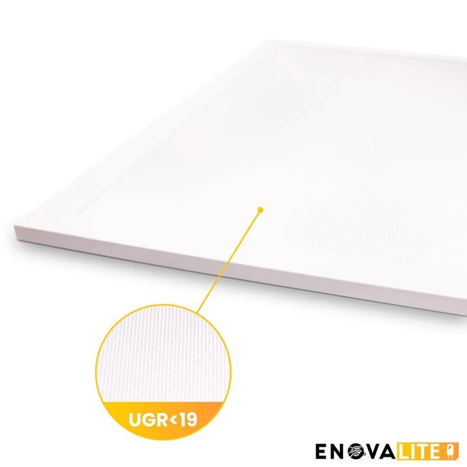 ENOVALITE LED Panel 60x60 cm für Rasterdecken, blendfreies Licht (UGR<19), neutralweiß.