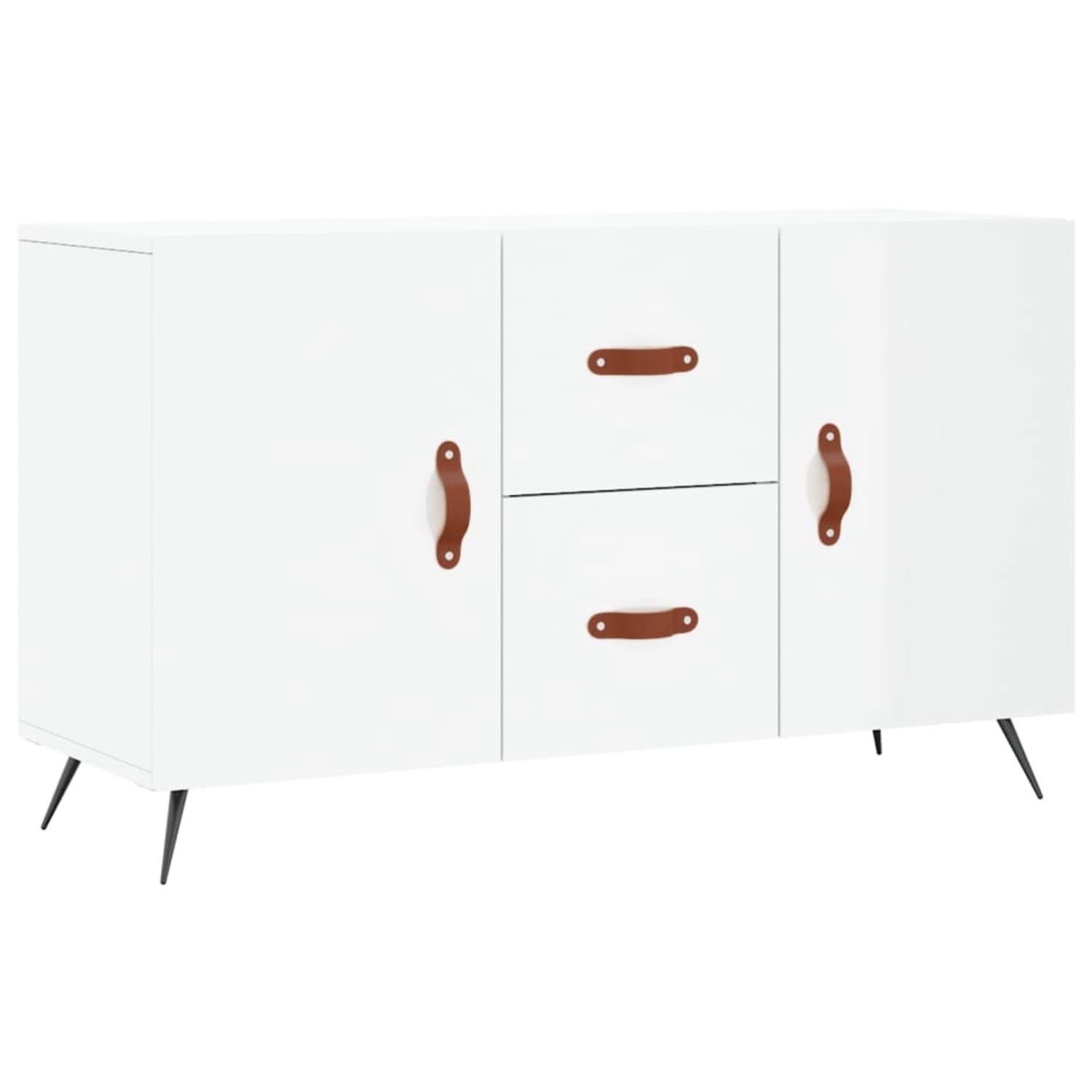 vidaXL Sideboard Hochglanz-Weiß 100x36x60 cm Holzwerkstoff 828142 günstig online kaufen