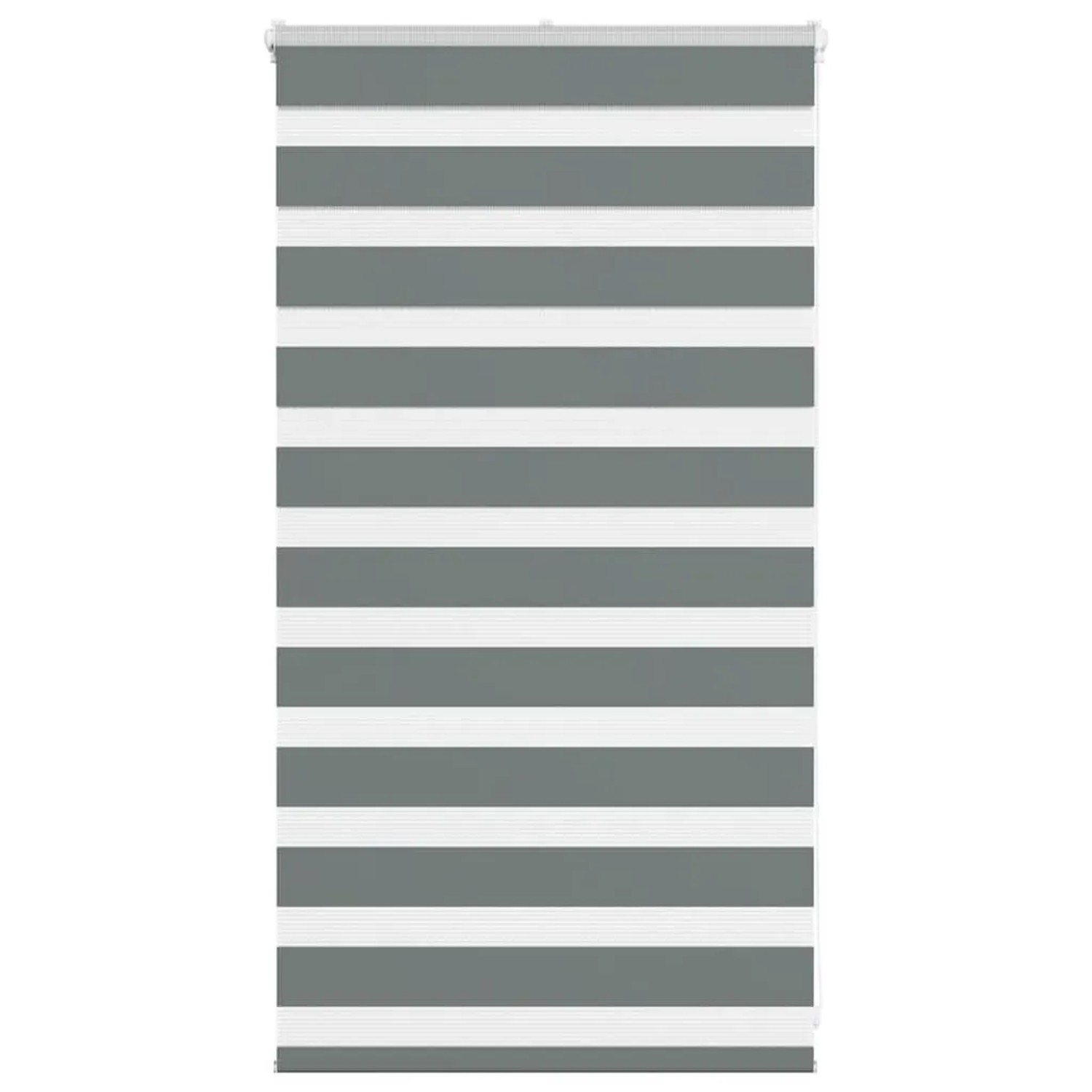 vidaXL Doppelrollo Dunkelgrau 85x100 cm Stoffbreite 80,9 cm Polyester 4014102