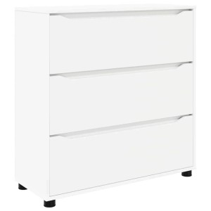 vidaXL Aufbewahrungsschrank Weiß 80 x 31 x 81 cm Holzwerkstoff 888847
