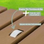 Detailaufnahme: Fußregler der holz4home Gartendusche zur Regulierung der Wasserfontäne.