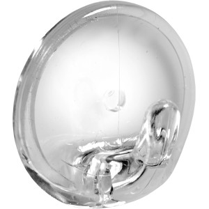 Transparenter Hettich Klebehaken, Ø 36 mm, aus Kunststoff für einfache Montage.
