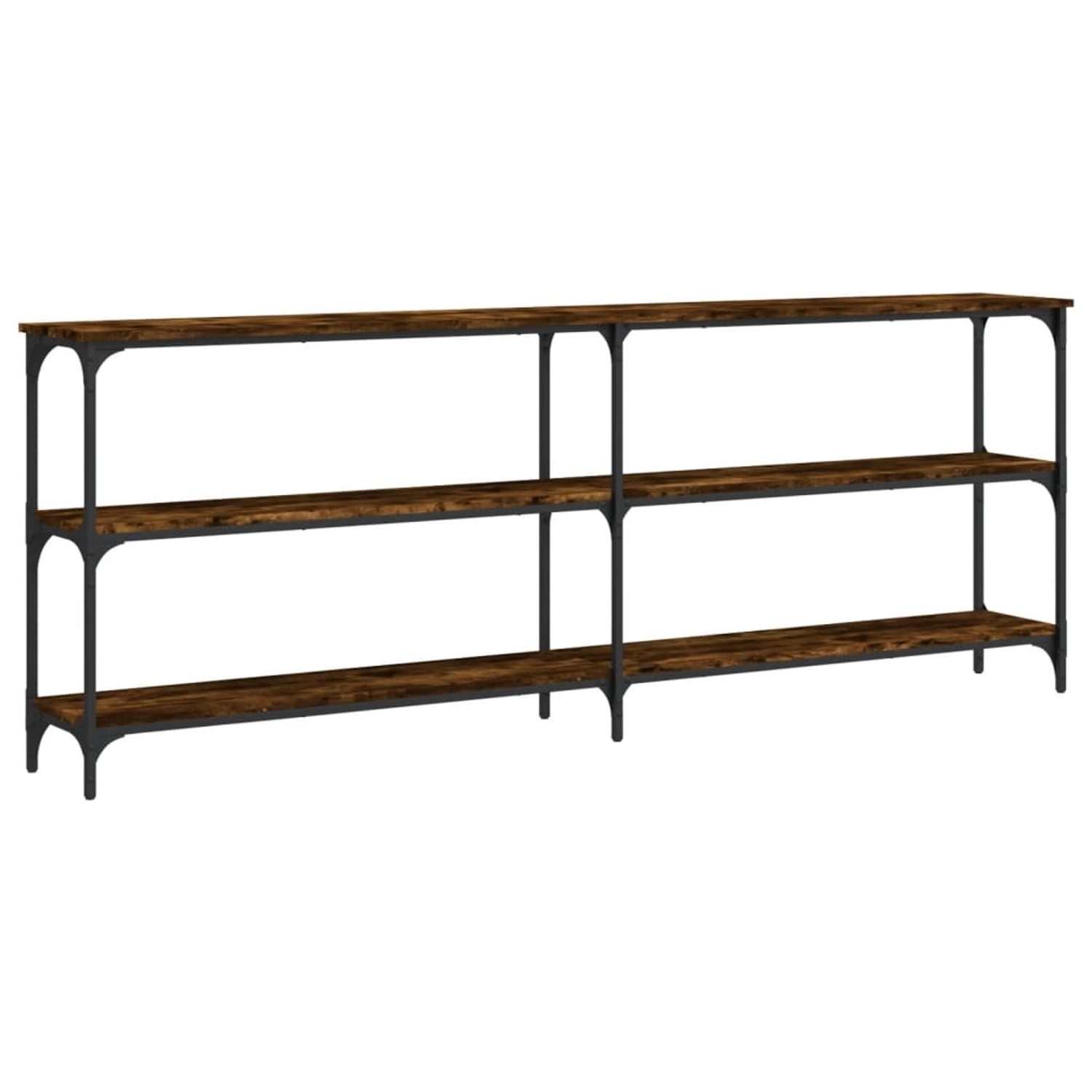 vidaXL Konsolentisch Räuchereiche 200x29x75 cm Holzwerkstoff 834112 günstig online kaufen