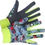 LUX Kinderhandschuhe Gr. 5 mit Traktor-Motiv, ideal für Gartenarbeit und zum Spielen.