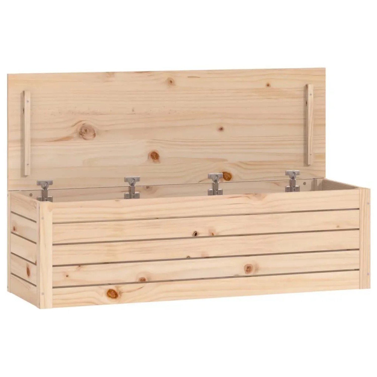 vidaXL Truhe 109x36,5x33 cm Massivholz Kiefer 823624