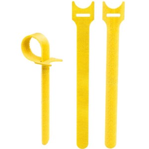 Hama Klett-Kabelbinder, mehrfarbig, 5 Stück, zur Kabelorganisation im Büro & Zuhause.