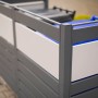 Westmann Mülltonnenbox Planum für 2 Tonnen (240 l), Metall, anthrazit/grau.
