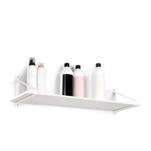 Emuca Satz Träger-Set für Regale in Holz Shelf mit Dreieckiger Form Stahl Weiß Satz Regalträger-Set