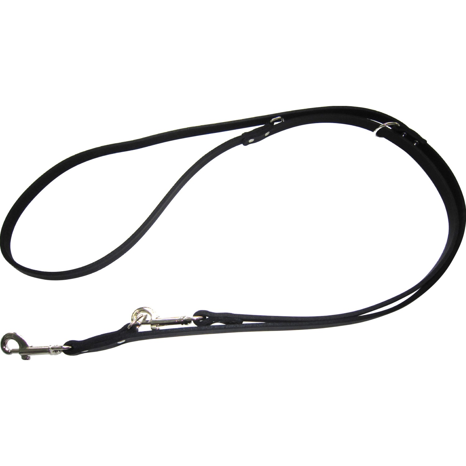 Heim Hunde-Vorführleine Softleder Breite 14 mm Länge 300 cm Schwarz