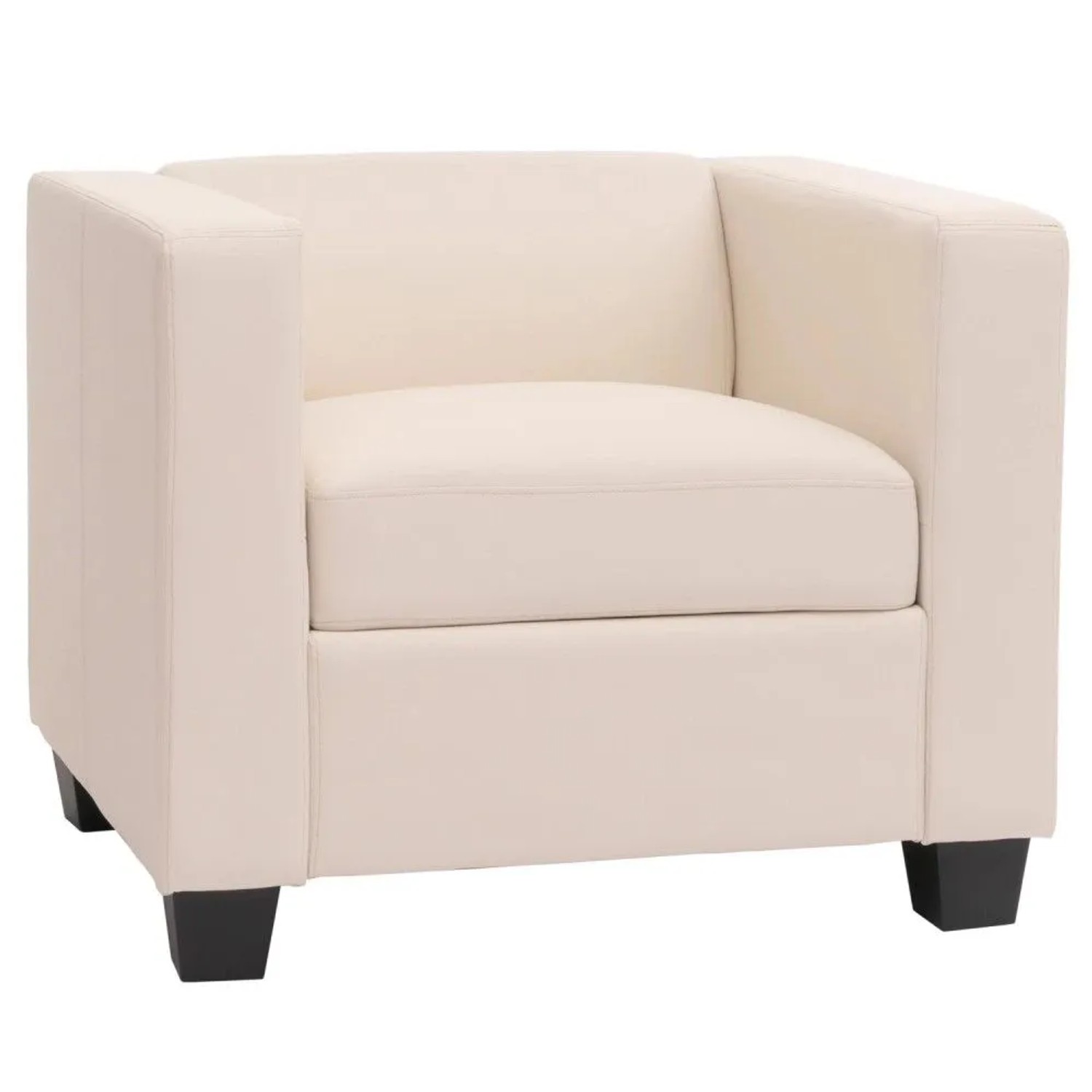 MCW Sessel Loungesessel Lille Kunstleder Weiß