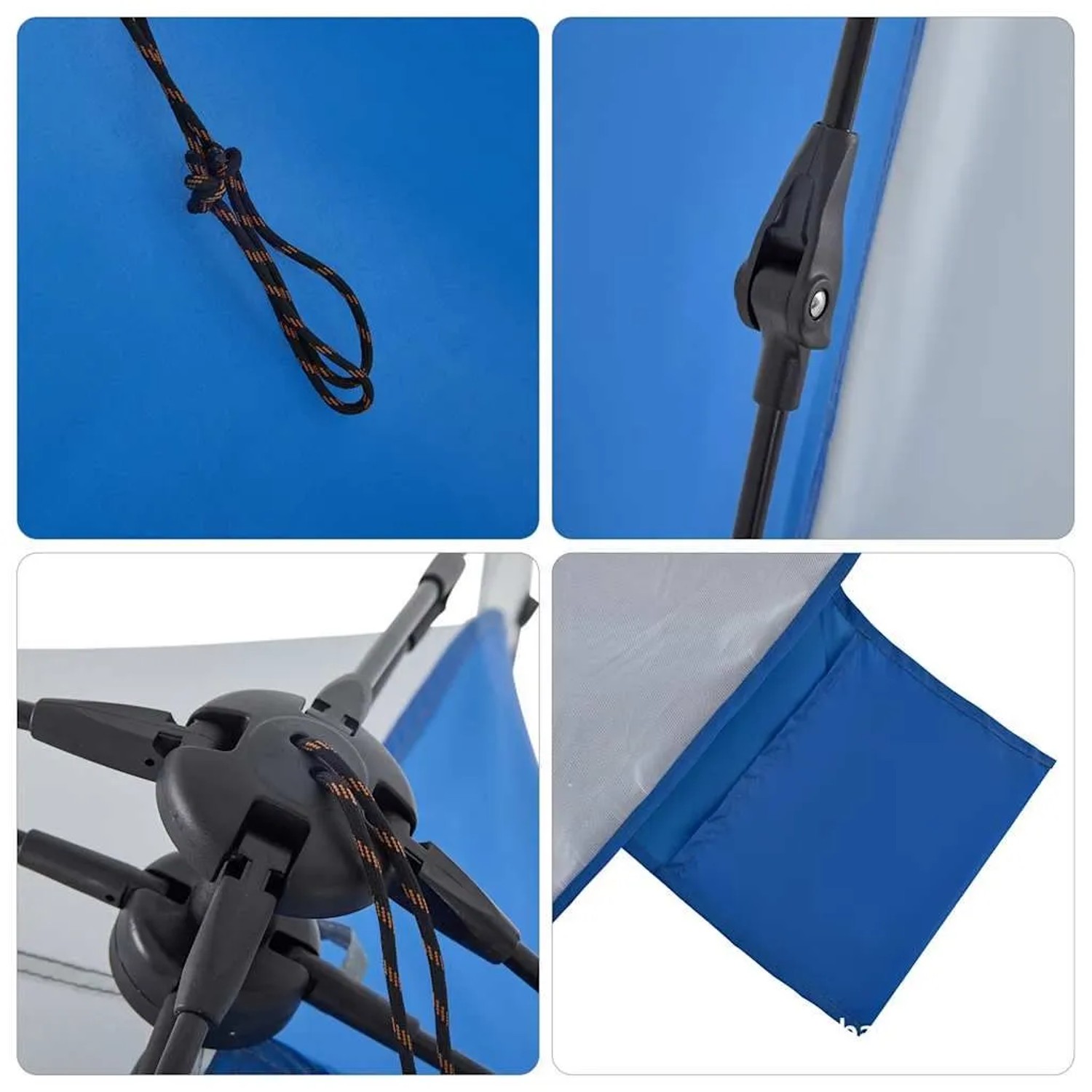 vidaXL Strandzelt Azurblau Quick Release Wasserdicht 4004152_12
