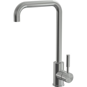 Sanicomfort Küchenarmatur Maryland, Edelstahl gebürstet, mit HU-förmigem Schwenkarm.