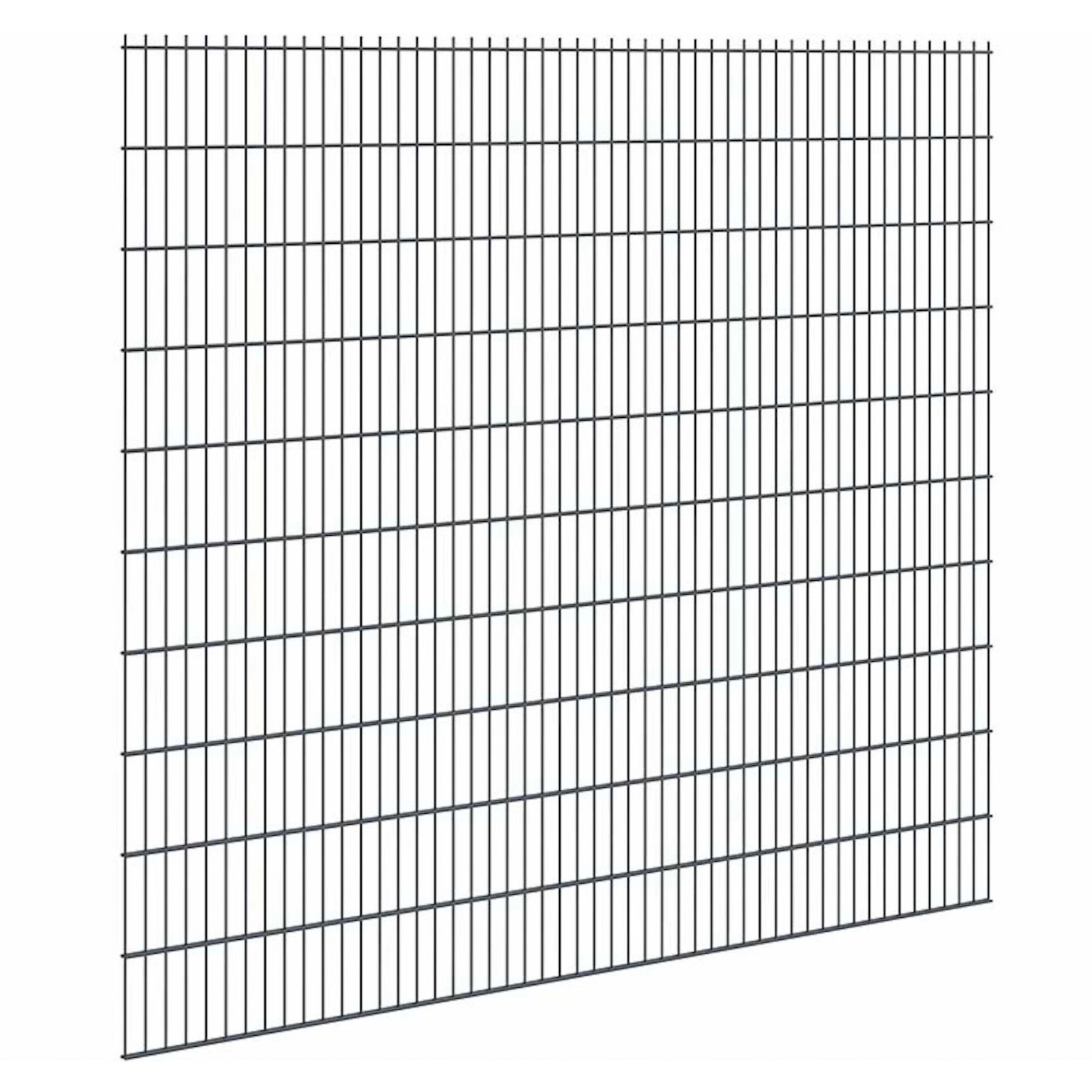 Doppelstabmattenzaun Stärke 8/6/8 Anthrazit 203 x 251 cm günstig online kaufen