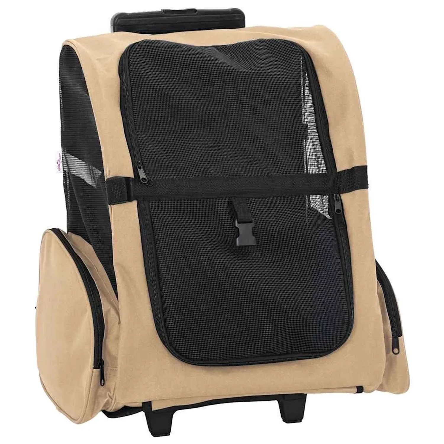 vidaXL Trolley für Haustiere 3-In-1 Sandfarbe 48x32x57-106 cm cm Oxford-Gewebe 42007370