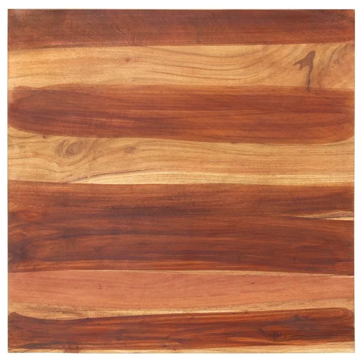 vidaXL Tischplatte Massivholz Akazie 25-27 mm 70x70 cm 285995
