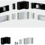 Paulmann YourLED Eckverbinder 4er-Pack, weiß und schwarz, für LED-Streifen zur Eckverbindung.