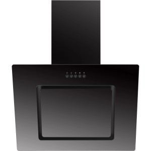 Respekta Dunstabzugshaube CH22010SBZ, 60 cm, Schwarzglas, Kopffreihaube