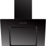 Respekta Dunstabzugshaube CH22010SBZ, 60 cm, Schwarzglas, Kopffreihaube