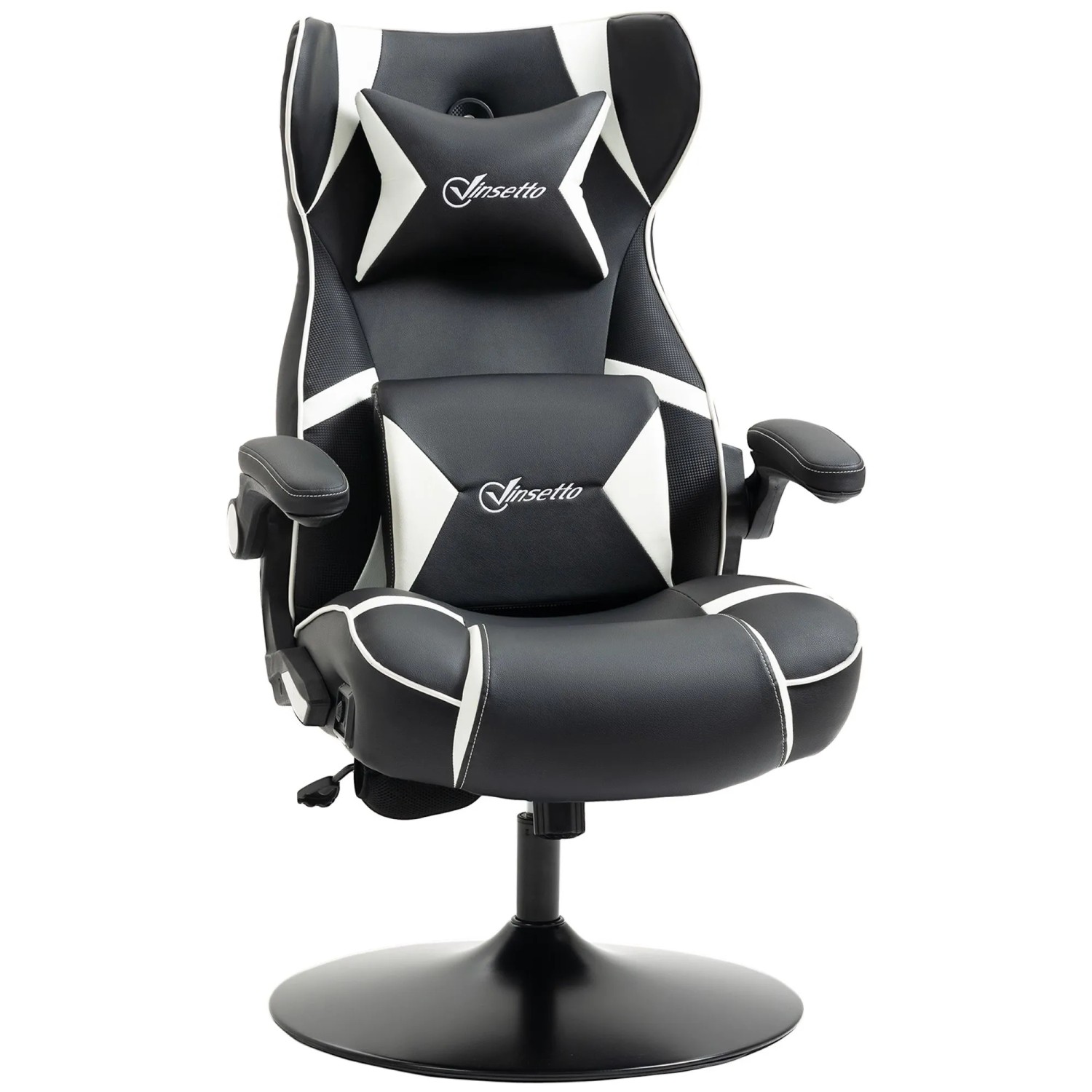 Vinsetto Gaming Stuhl mit Wippfunktion mit Lautsprecher