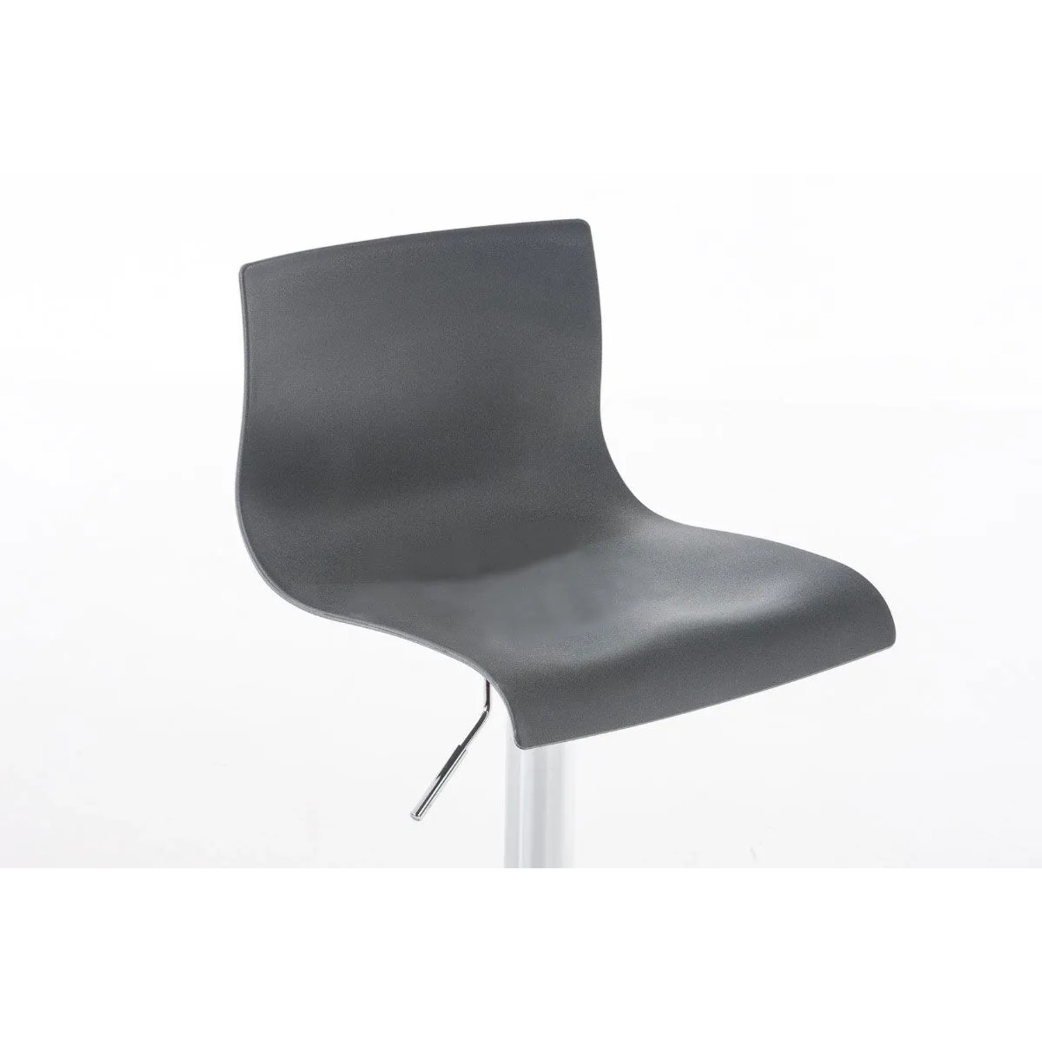 DELUKE Barhocker BERLIN Grau Kunststoff Barstuhl Mit Lehne Tresenhocker Tresenstuhl_5