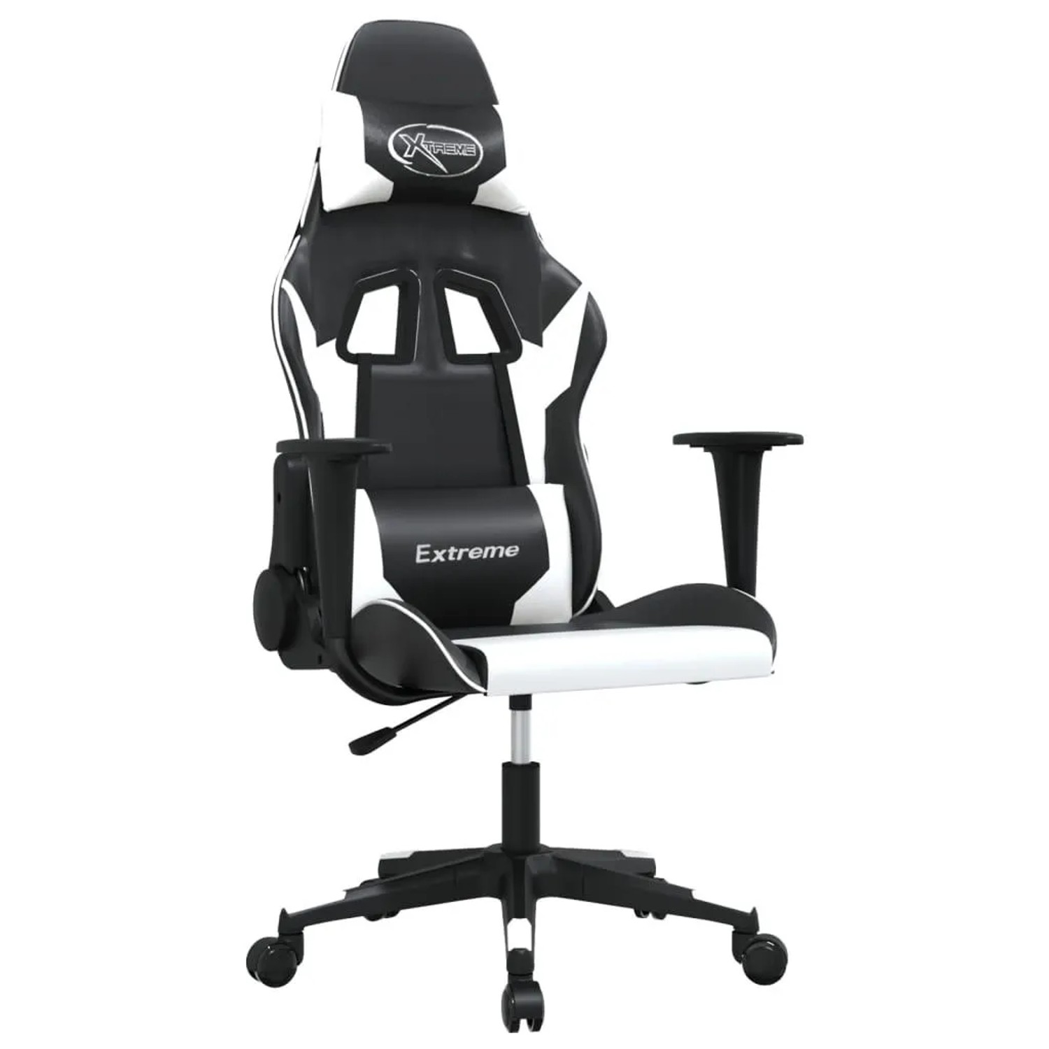 vidaXL Gaming-Stuhl Schwarz und Weiß Kunstleder 3143692 günstig online kaufen