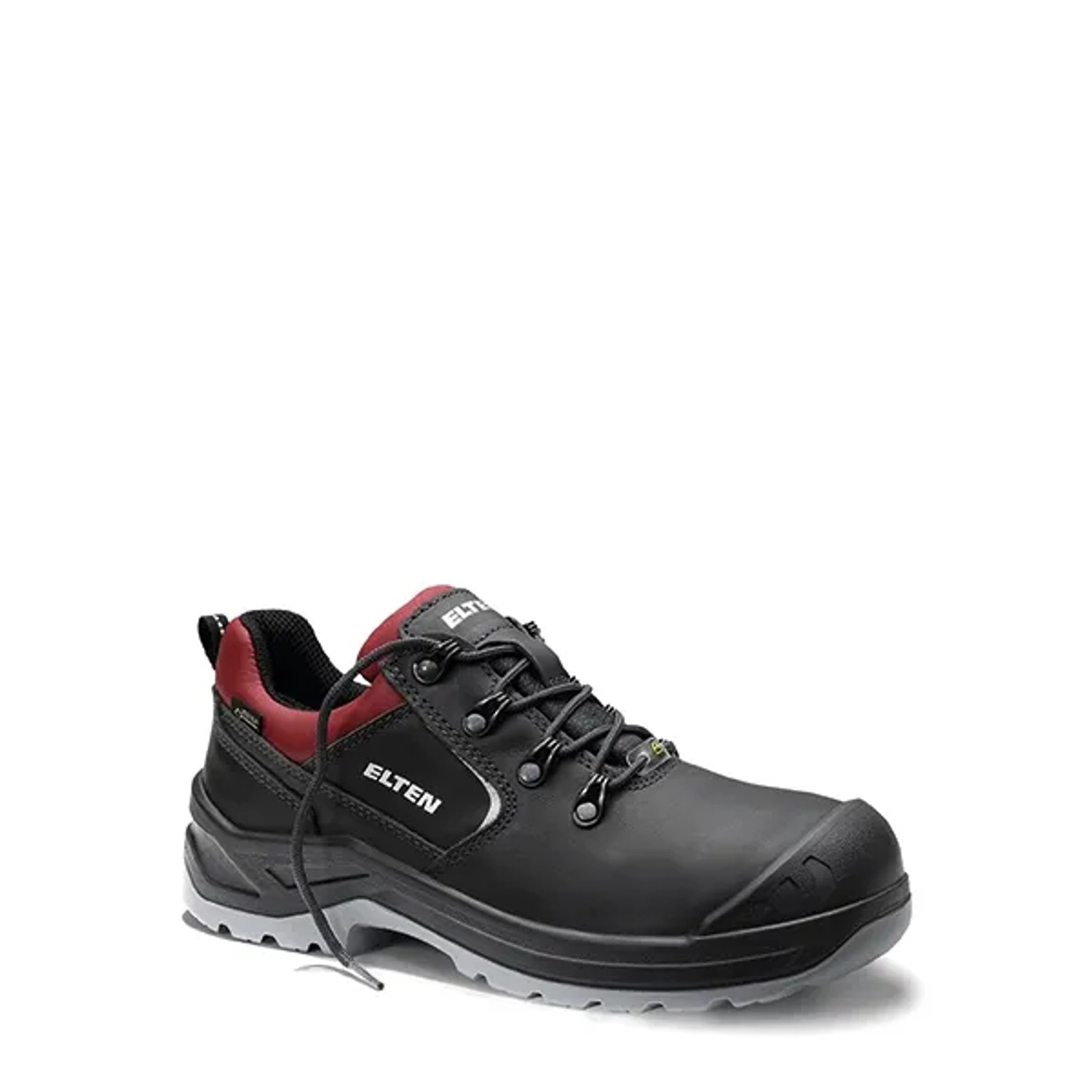 Elten Damen-Sicherheitshalbschuh Lena Gtx Black-Red Low Esd S3 Ci Gr. 39