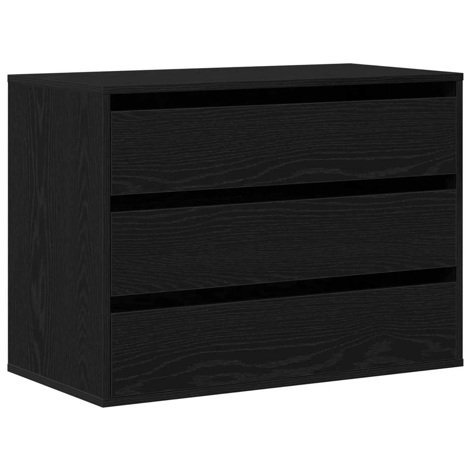 vidaXL Schubladenschrank Schwarz 80 x 41 x 58 cm Holzwerkstoff 868902