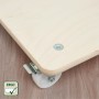 Detailaufnahme: Wagner Transporthilfe Allrounder Birke mit Rolle und Feststellbremse.