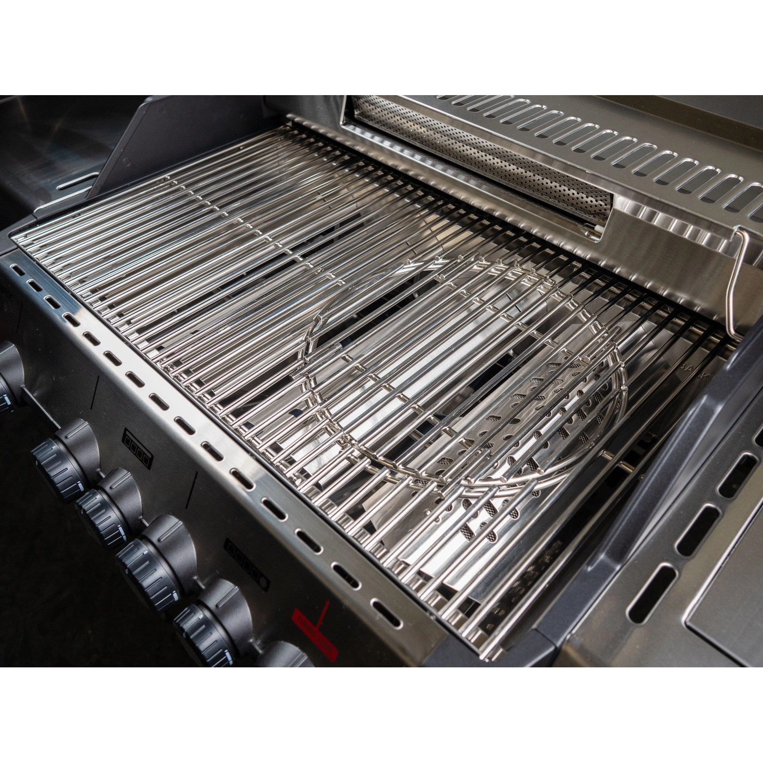Enders Edelstahlrost Switch Grid für Monroe Pro 4 Gasgrill. Glänzender Grillrost mit herausnehmbarem Rundelement.