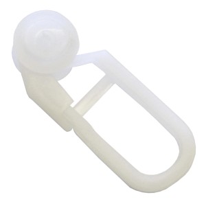 Gardinia Rollring, weiß, für Gardinenschienen. 100er-Pack.