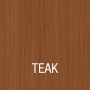 Farbmuster der Bondex Compact-Lasur in Teak für Holz, UV- und Witterungsschutz.